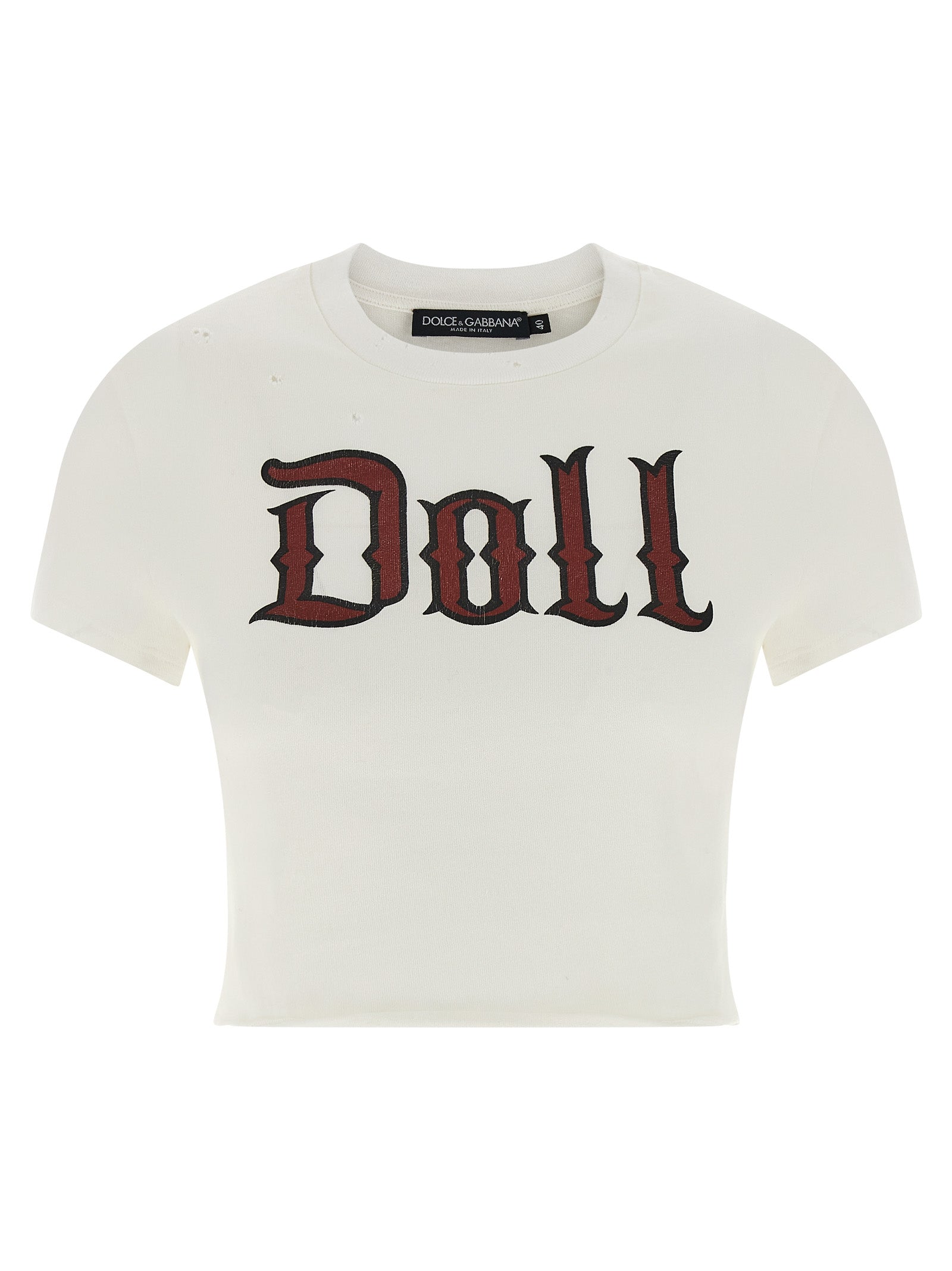 Dolce &amp; Gabbana Dolce &amp; Gabbana Used Effect Cotton T-shirt