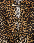 Ganni Ganni Leopard Poplin Dress