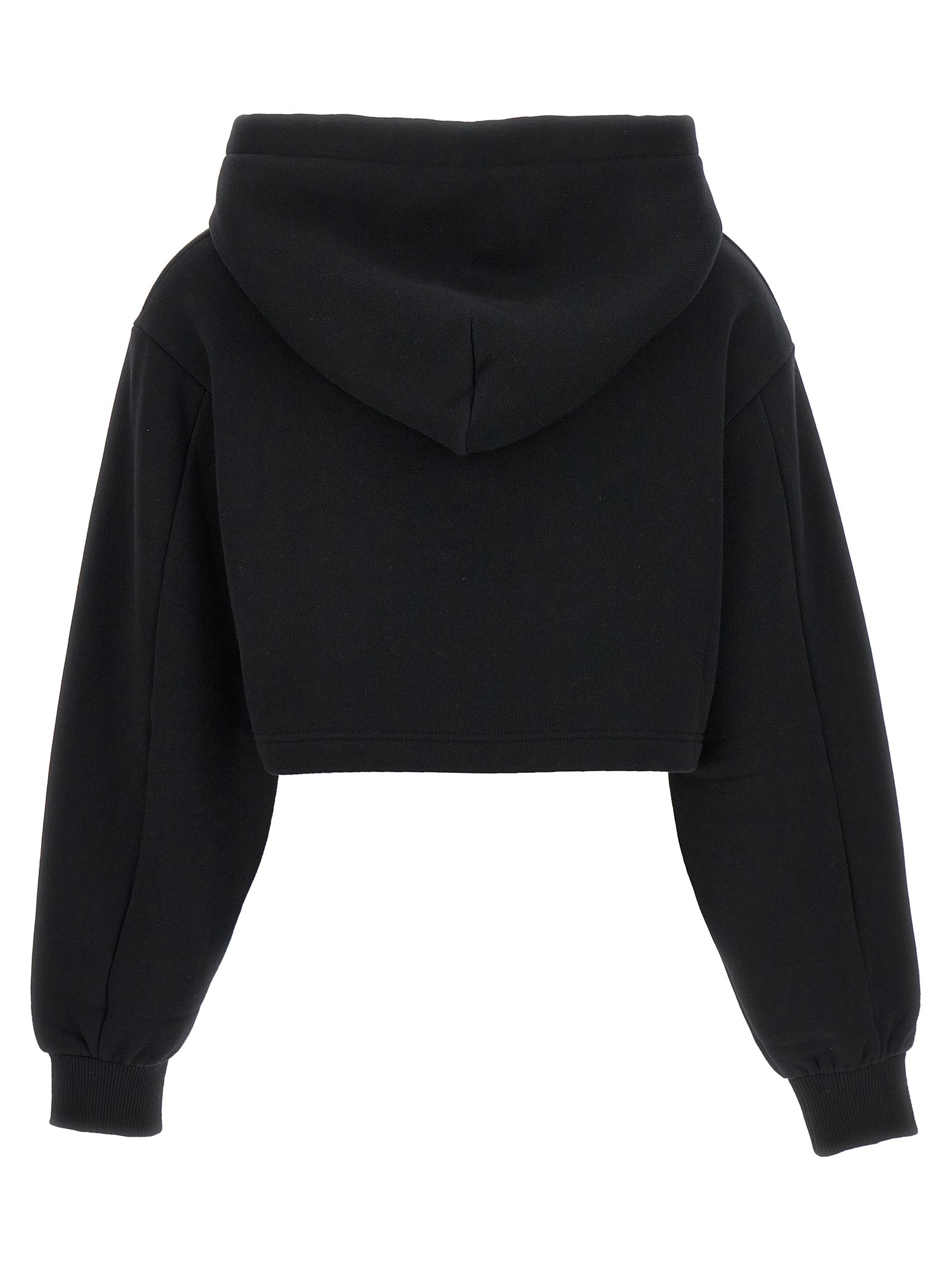 Dolce &amp; Gabbana Dolce &amp; Gabbana Logo Embroidery Cropped Hoodie