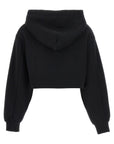 Dolce & Gabbana Dolce & Gabbana Logo Embroidery Cropped Hoodie