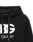 Dolce & Gabbana Dolce & Gabbana Logo Embroidery Cropped Hoodie
