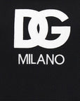 Dolce & Gabbana Dolce & Gabbana Logo Embroidery Cropped Hoodie