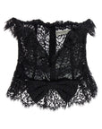 Alessandra Rich Alessandra Rich Lace Bow Bustier Top