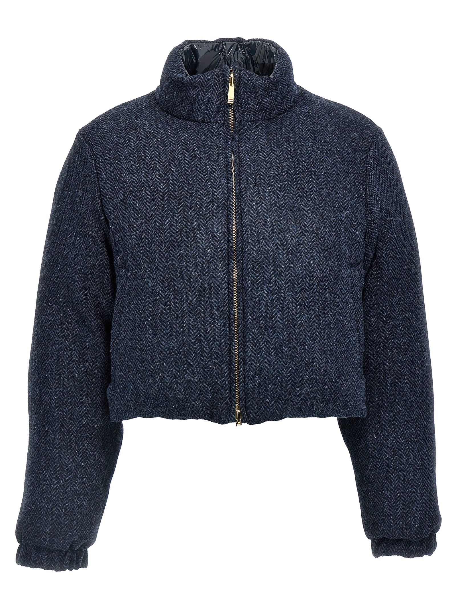 Thom Browne Thom Browne Herringbone Harris Tweed Reversible Down Jacket