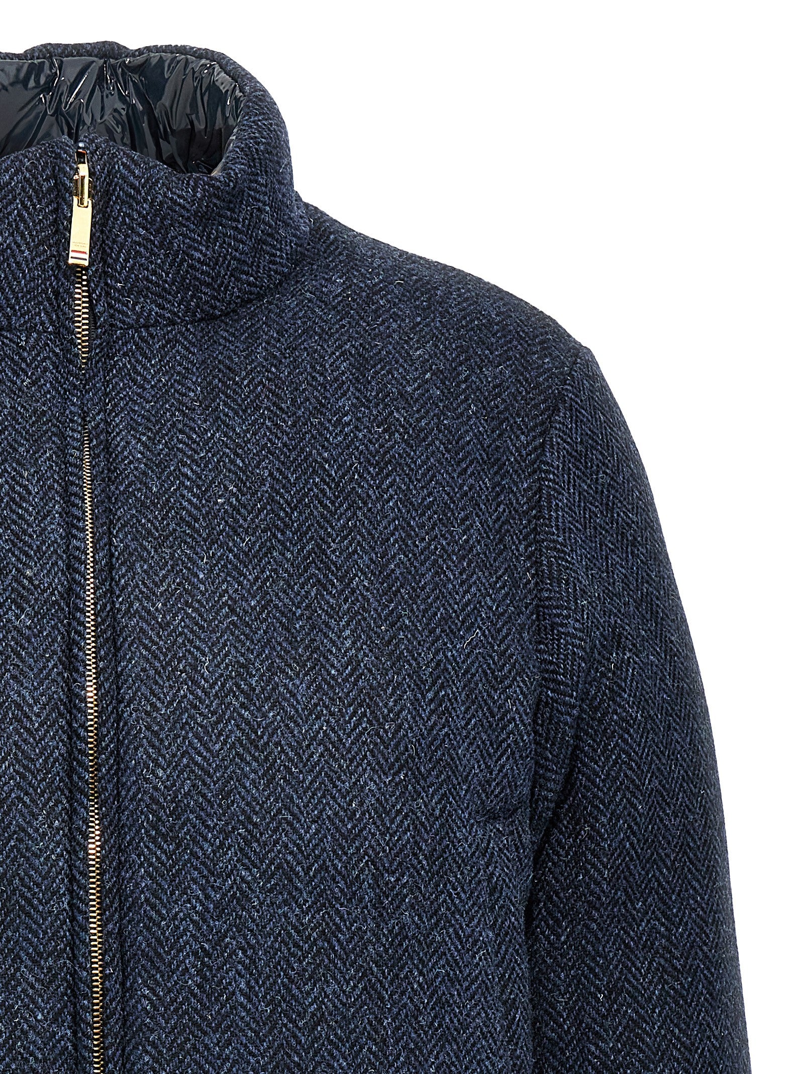 Thom Browne Thom Browne Herringbone Harris Tweed Reversible Down Jacket