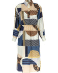 Fendi Fendi Patchwork Silk Dress