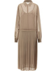 Ami Paris Ami Paris Pleated Midi Dress