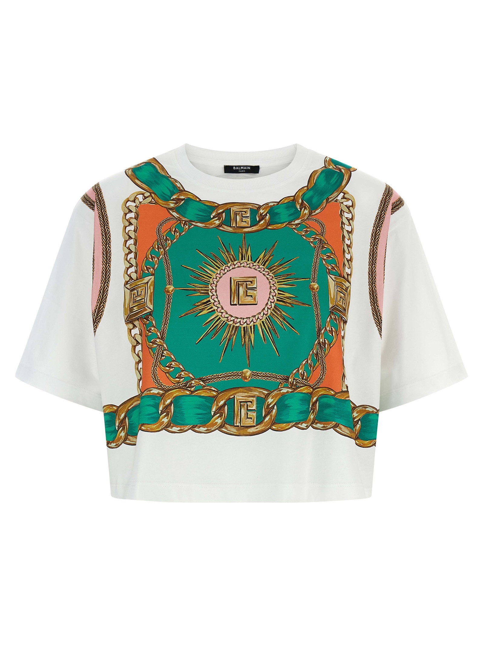 Balmain Balmain Foulard Print T-shirt