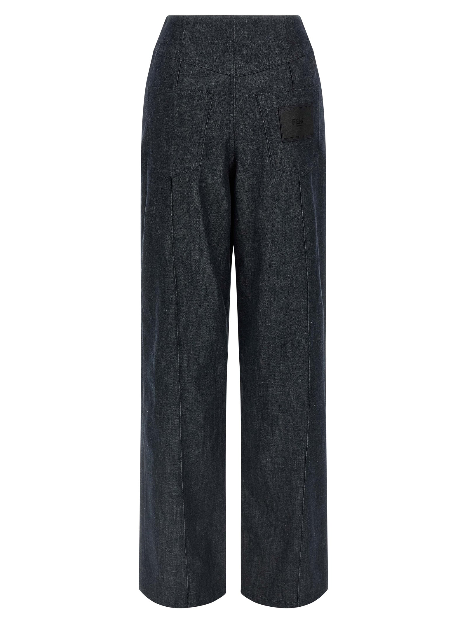 Fendi Fendi Roma Patch Jeans