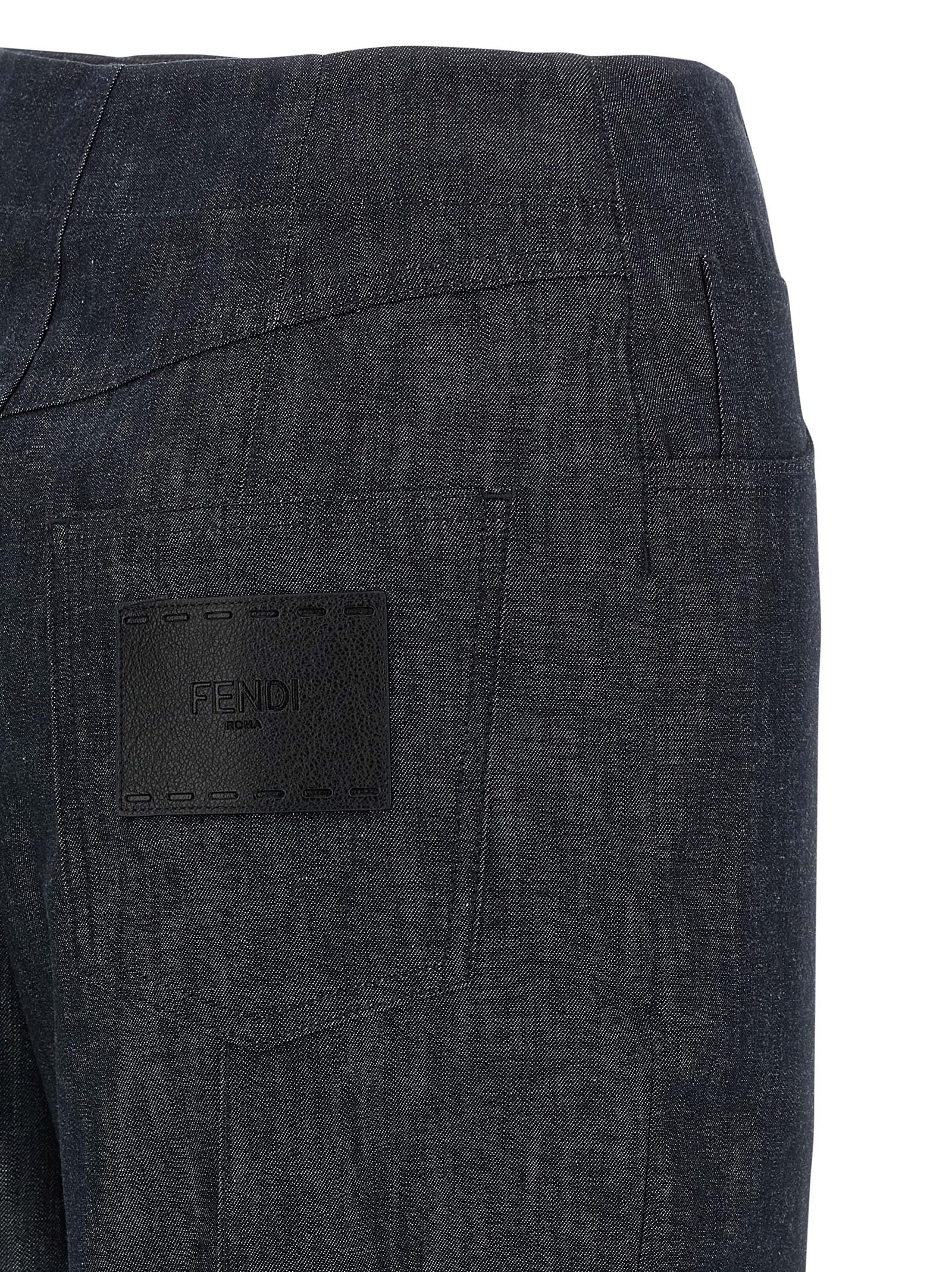 Fendi Fendi Roma Patch Jeans