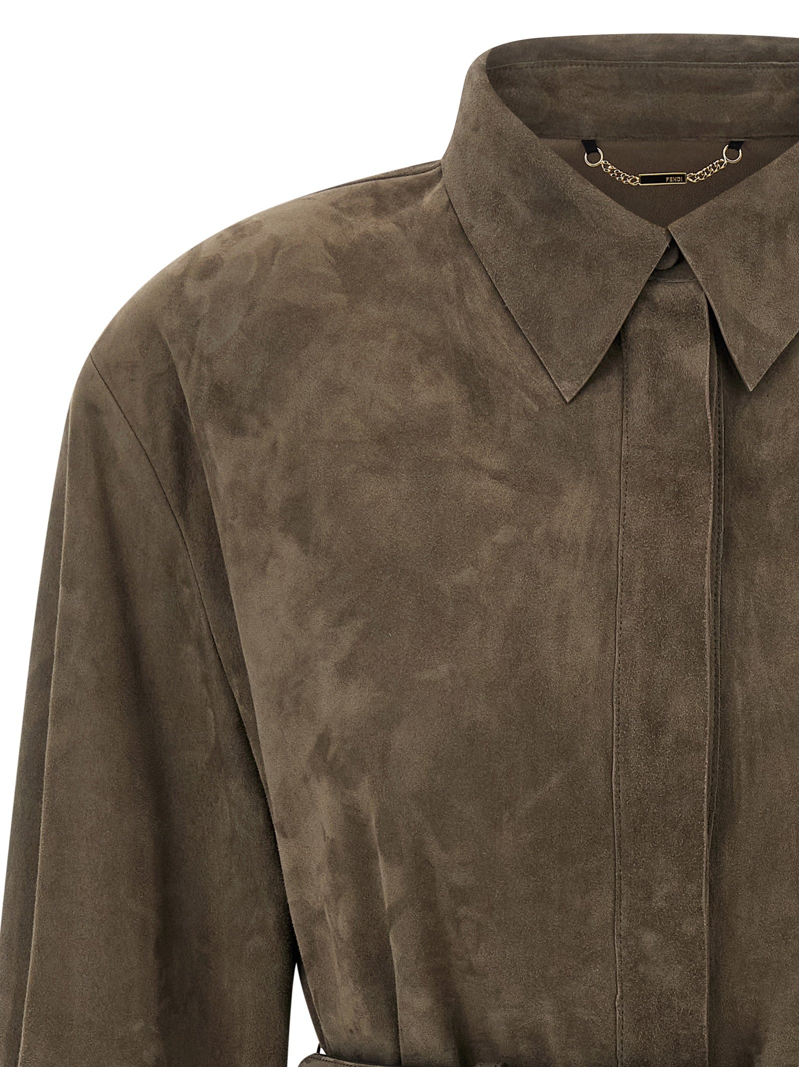 Fendi Fendi Suede Shirt
