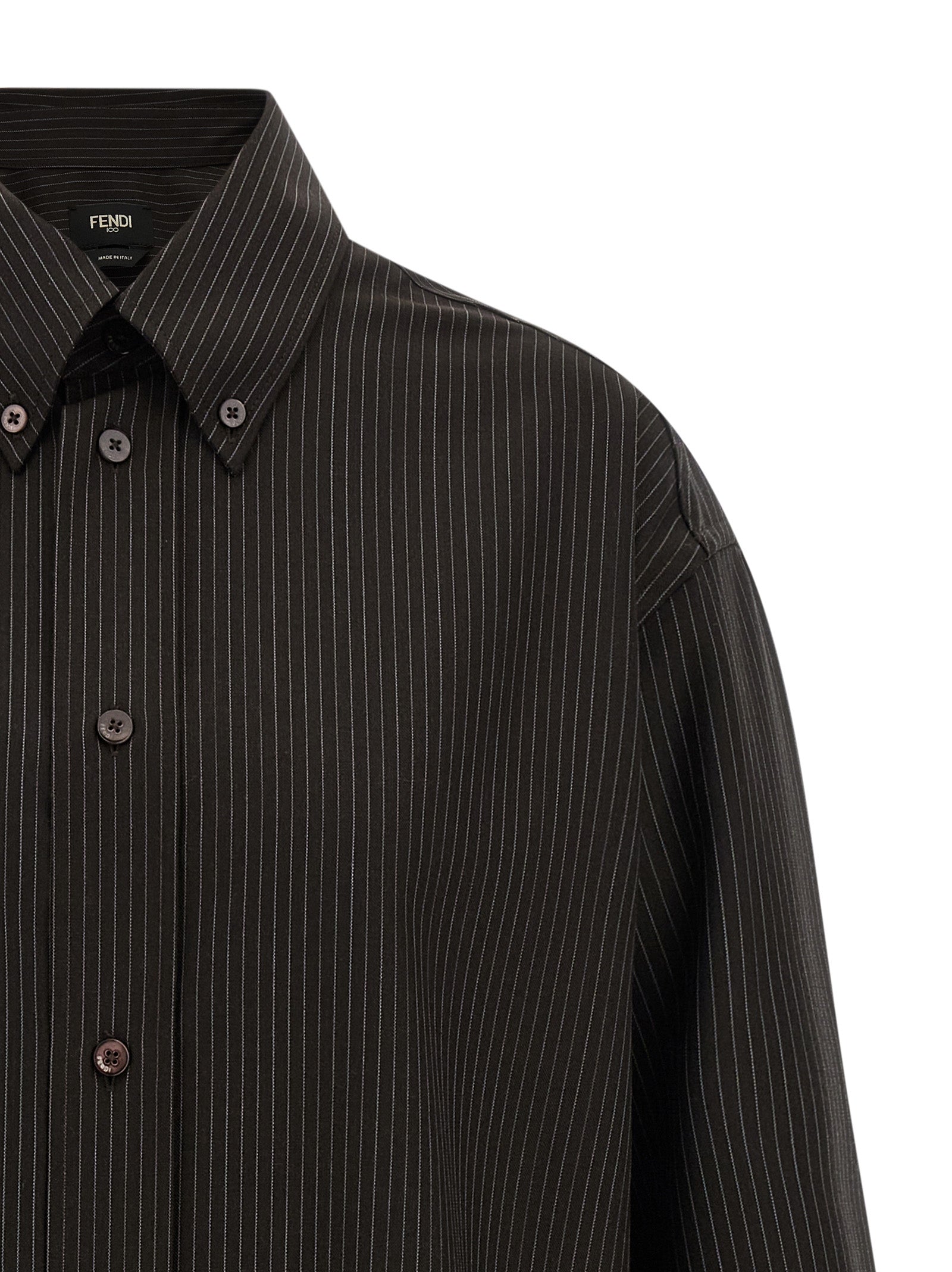 Fendi Fendi Wool And Lace Shirt