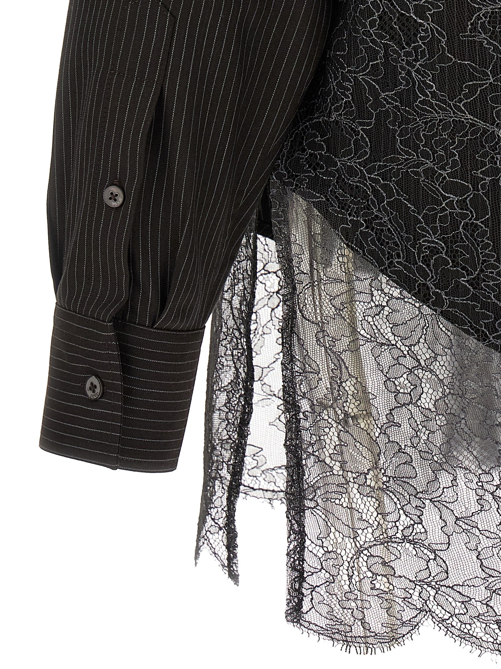 Fendi Fendi Wool And Lace Shirt