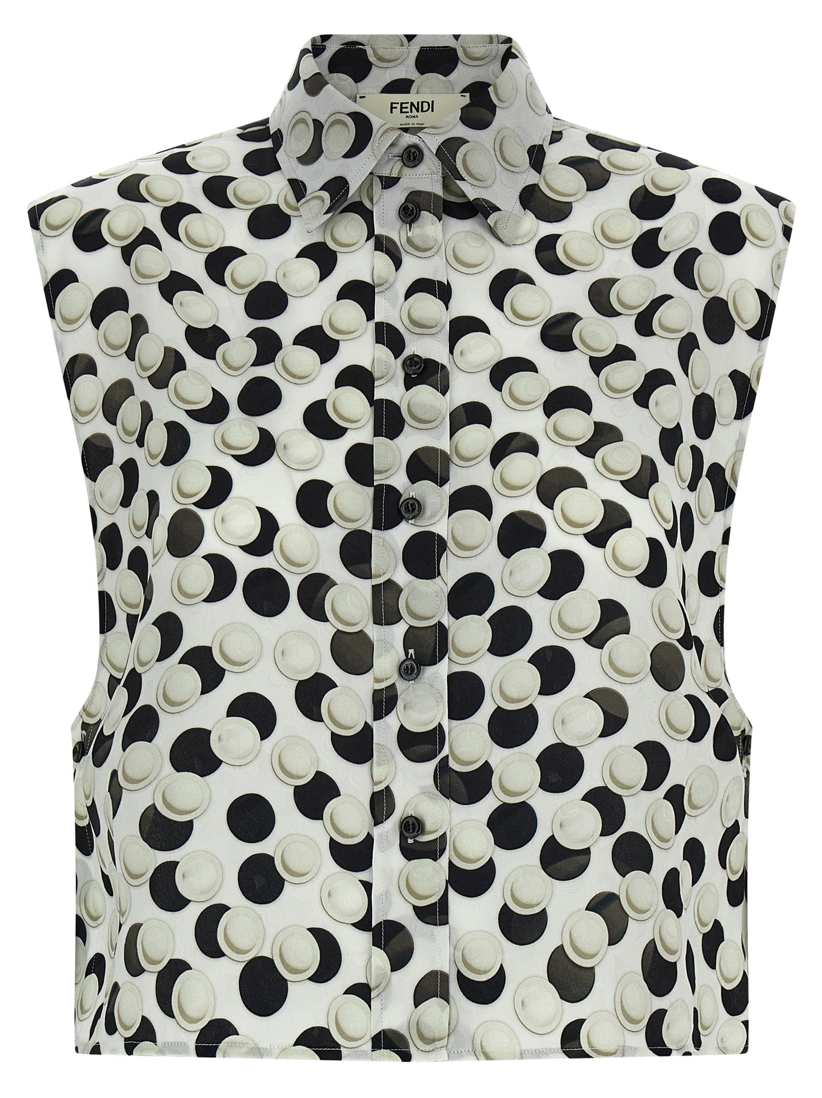 Fendi Fendi Polka Dot Crop Top