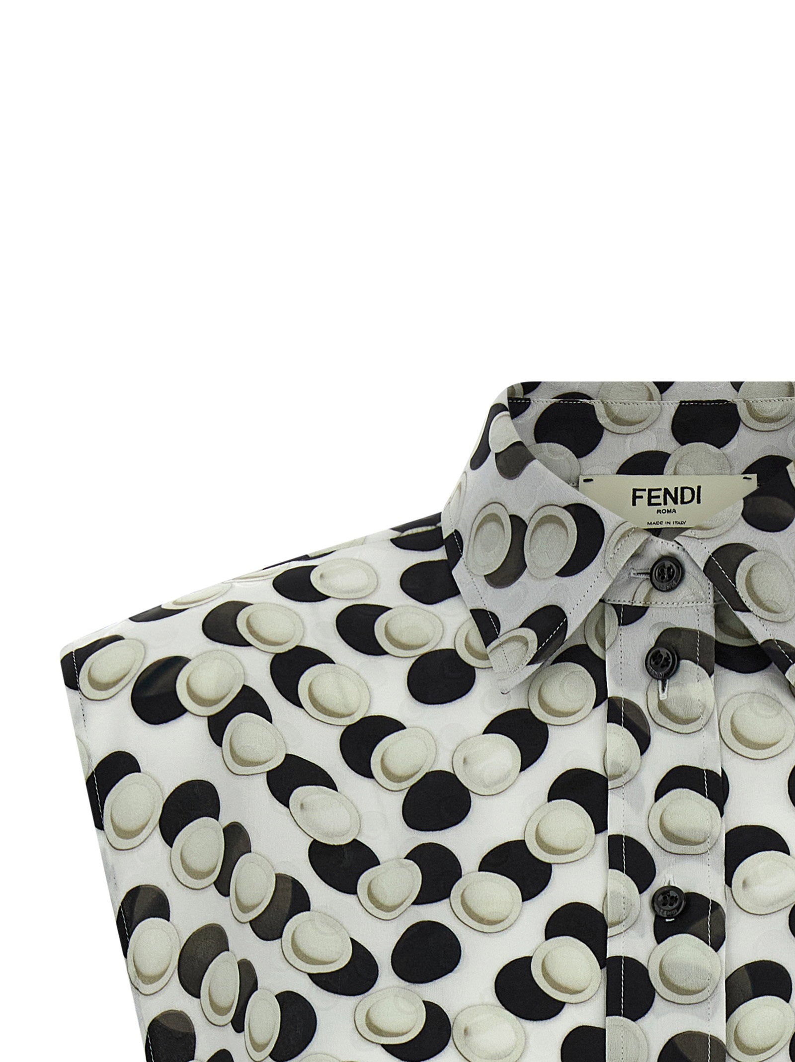 Fendi Fendi Polka Dot Crop Top
