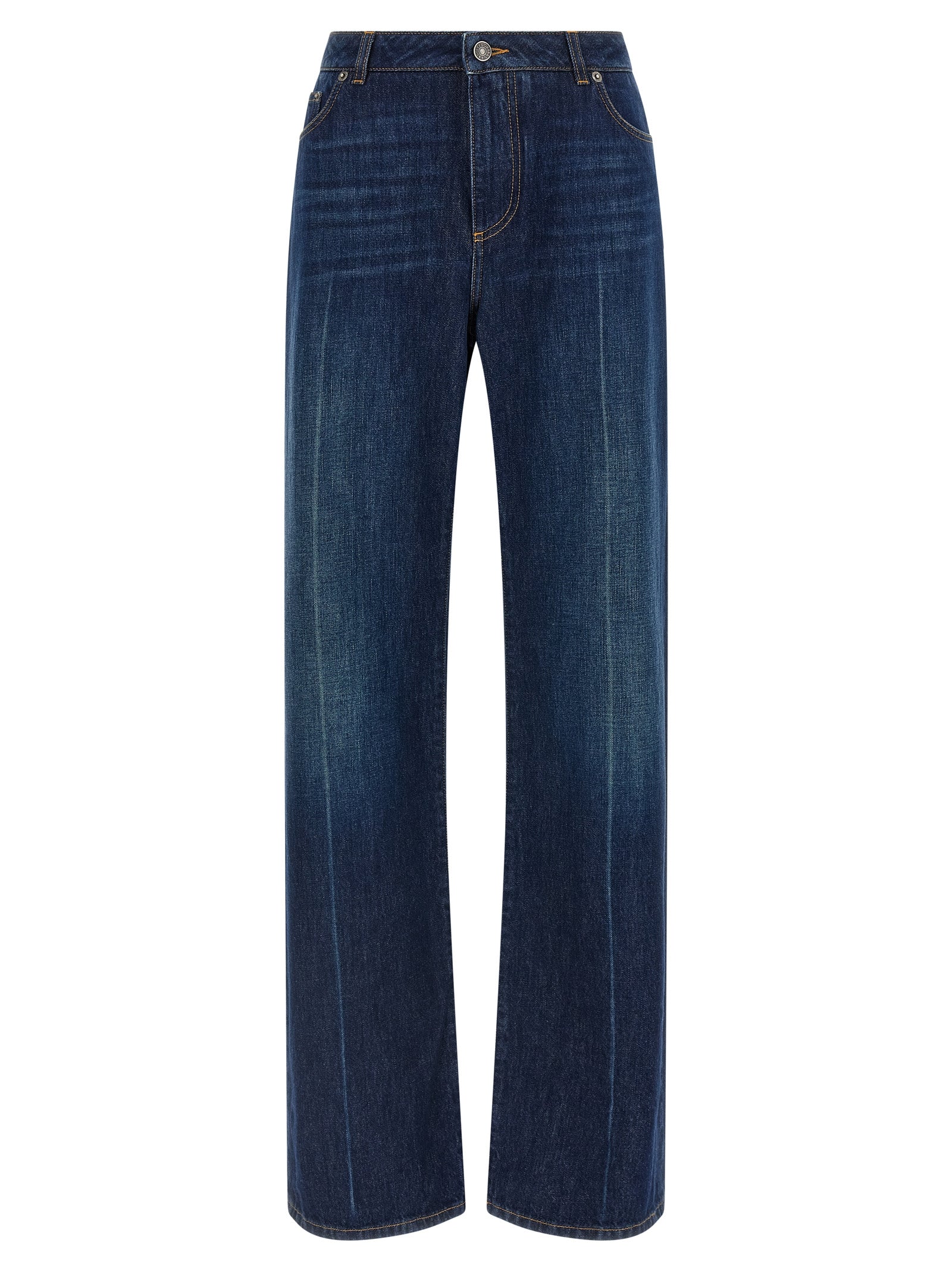 Dolce &amp; Gabbana Dolce &amp; Gabbana Stretched Pleated Trompe Loeil Jeans