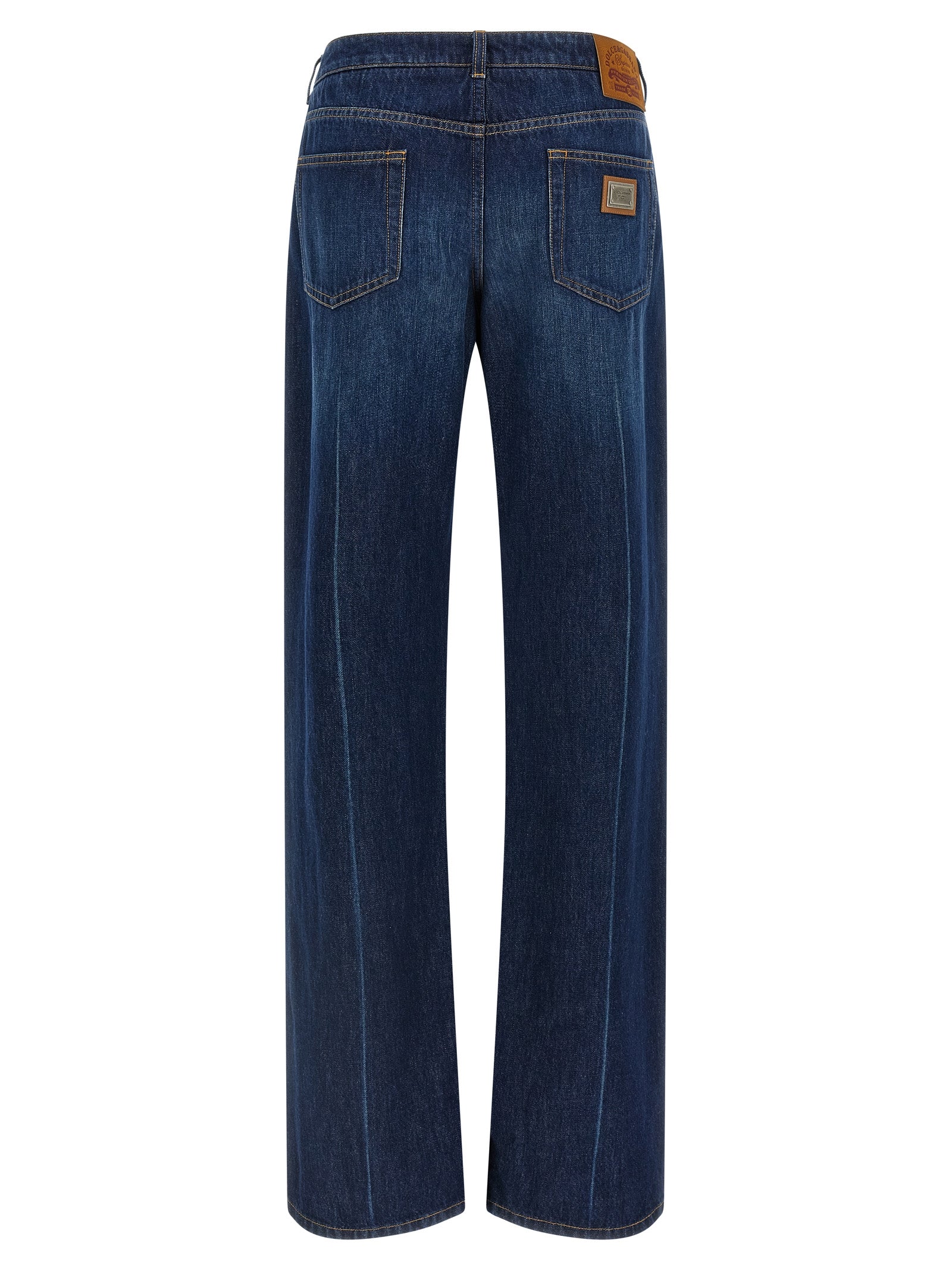 Dolce &amp; Gabbana Dolce &amp; Gabbana Stretched Pleated Trompe Loeil Jeans