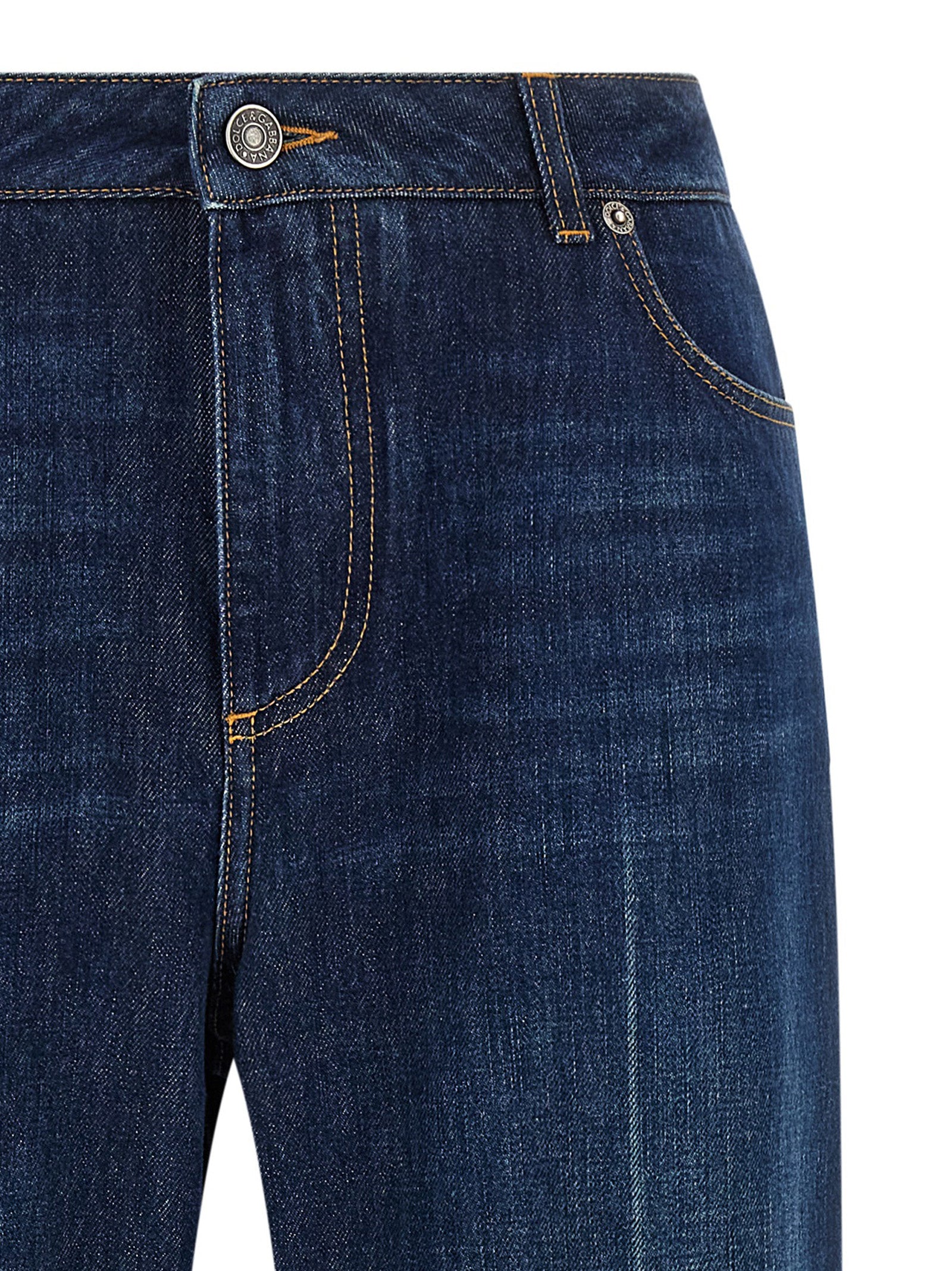 Dolce &amp; Gabbana Dolce &amp; Gabbana Stretched Pleated Trompe Loeil Jeans