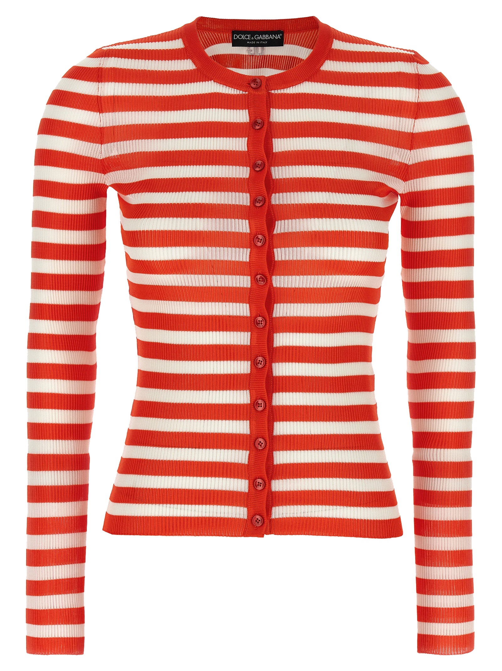 Dolce &amp; Gabbana Dolce &amp; Gabbana Striped Viscose Cardigan