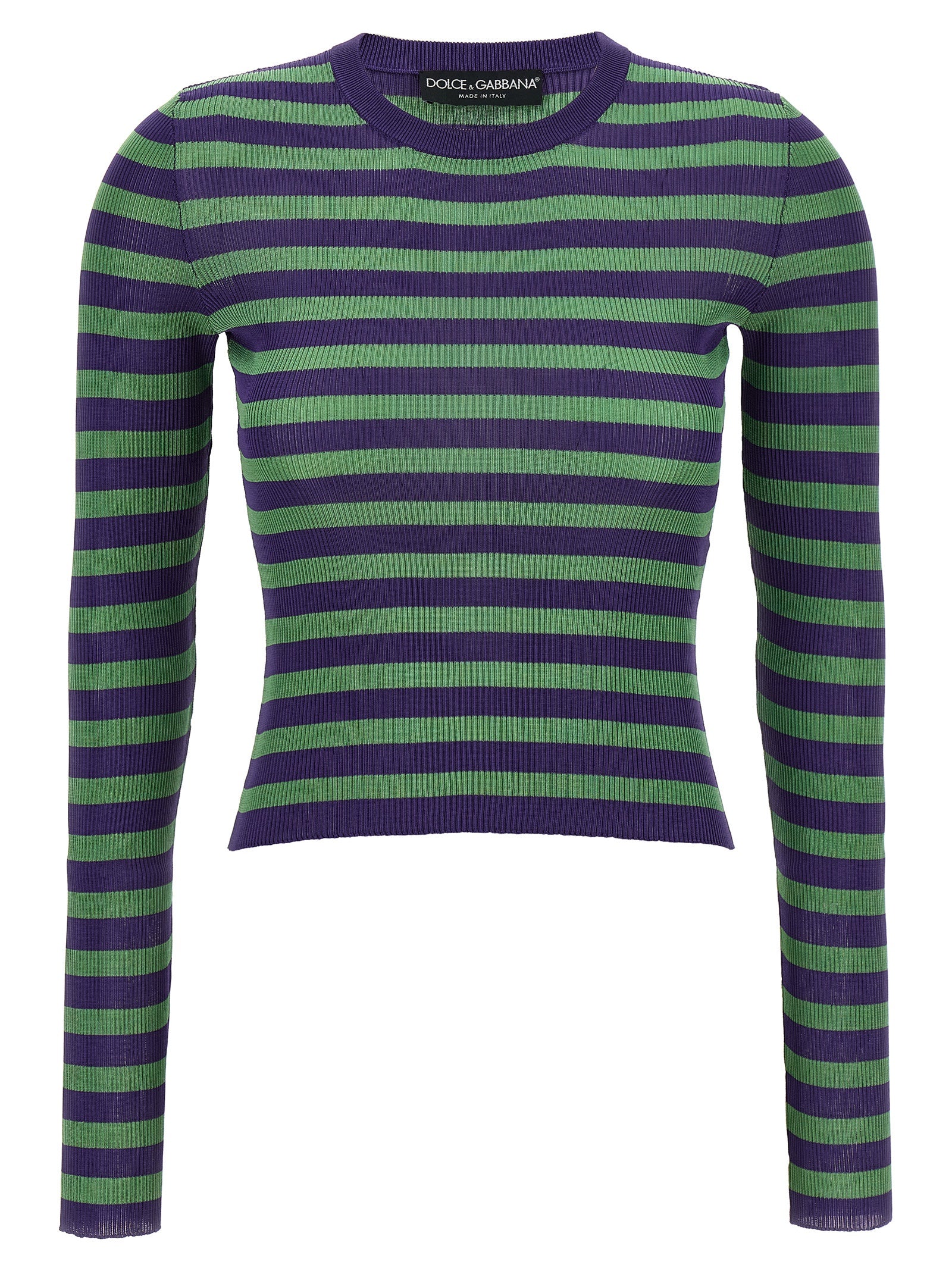 Dolce &amp; Gabbana Dolce &amp; Gabbana Striped Viscose Sweater