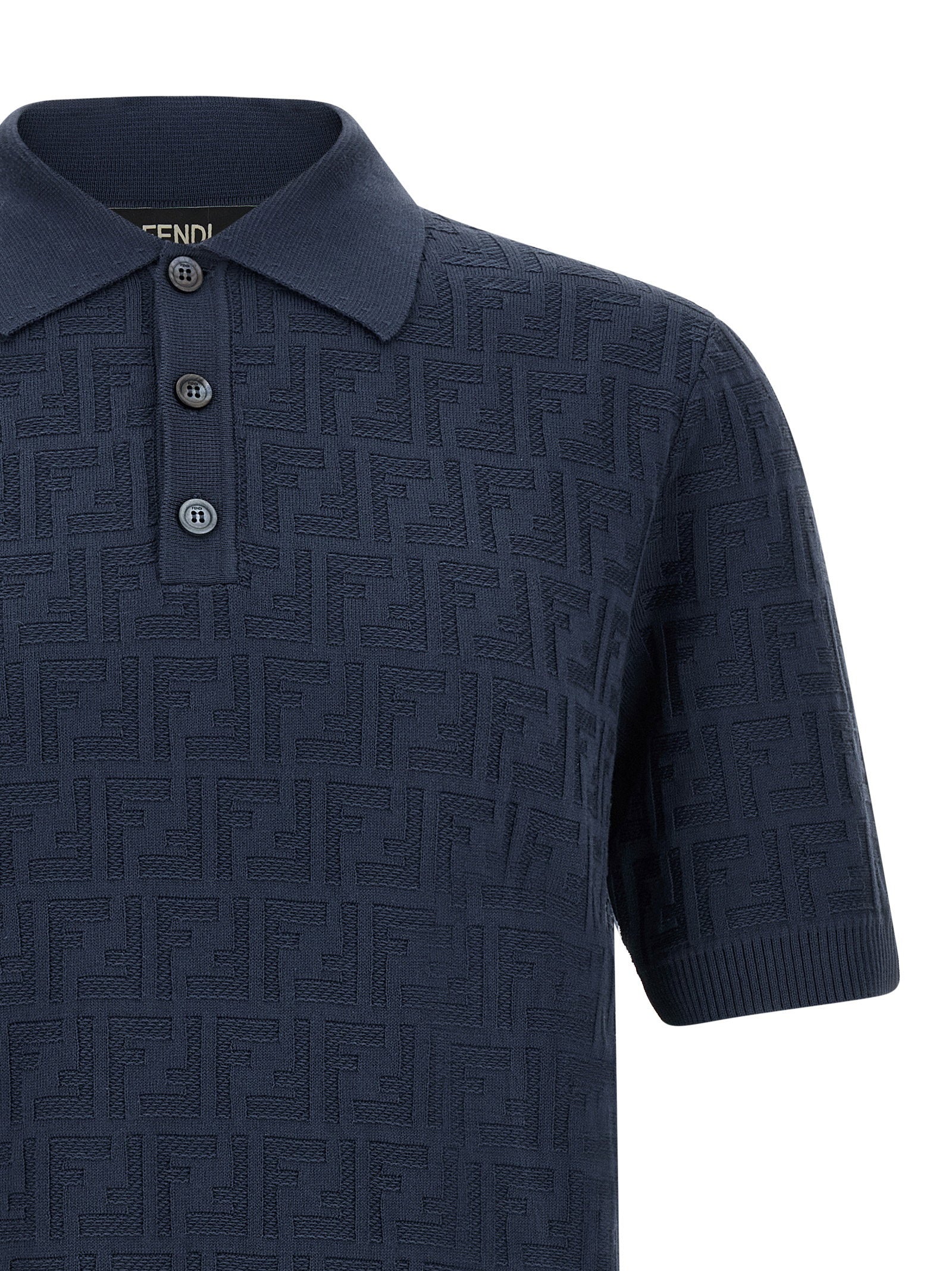 Fendi Fendi Ff Cotton Polo Shirt