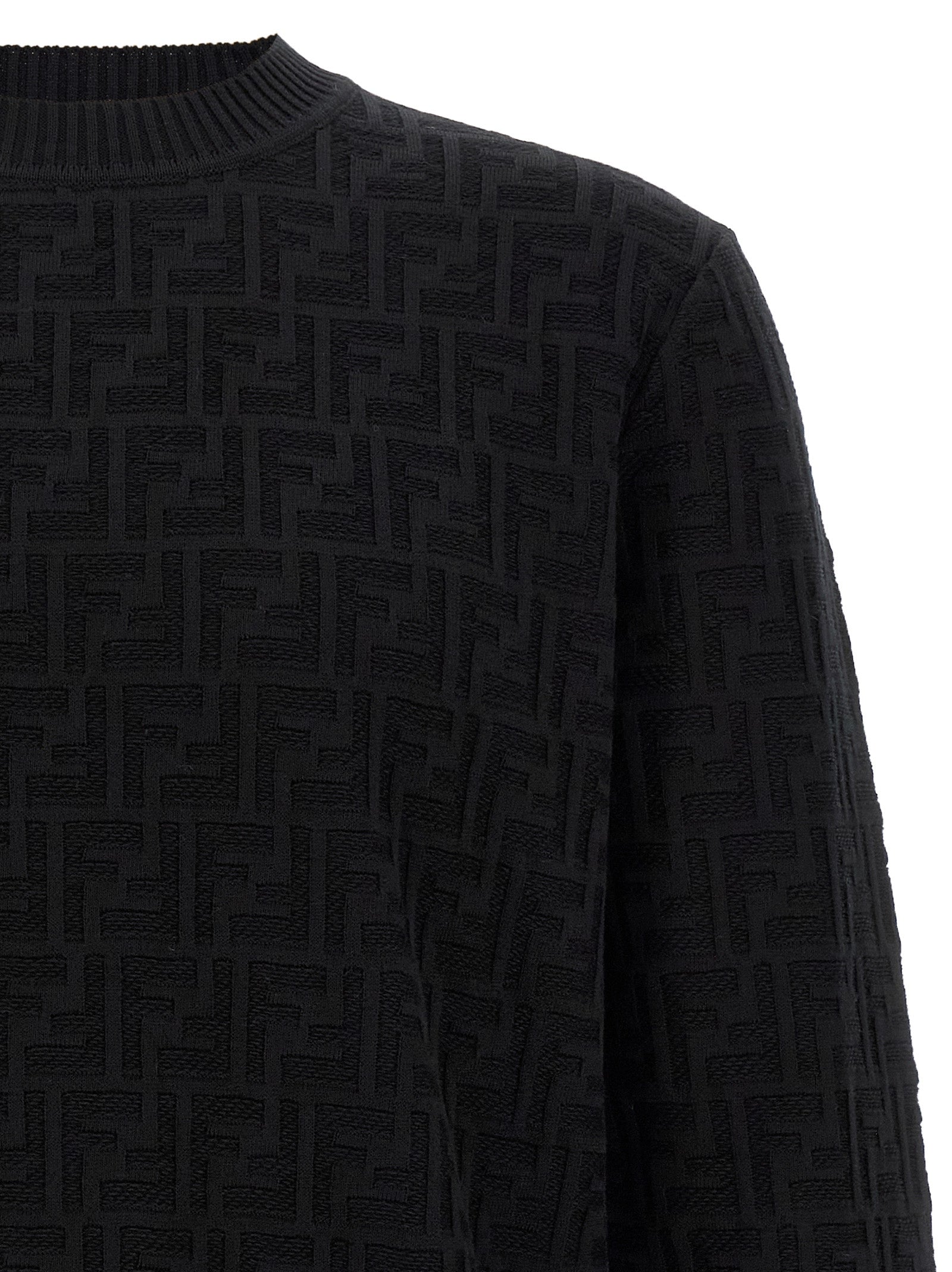 Fendi Fendi Ff Jacquard Sweater