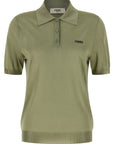 Fendi Fendi Shiny Viscose Polo Shirt