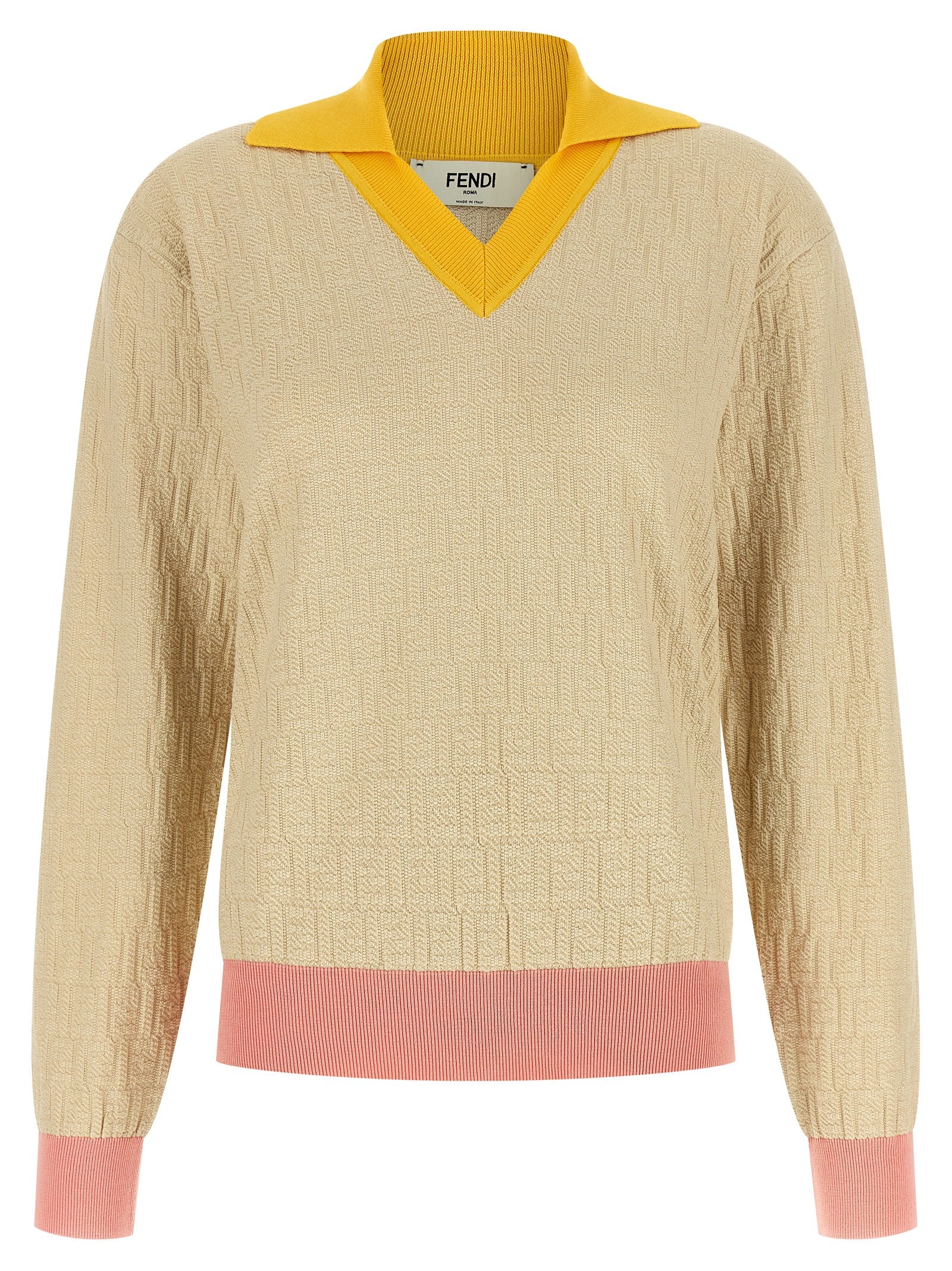 Fendi Fendi Ff Jacquard Sweater