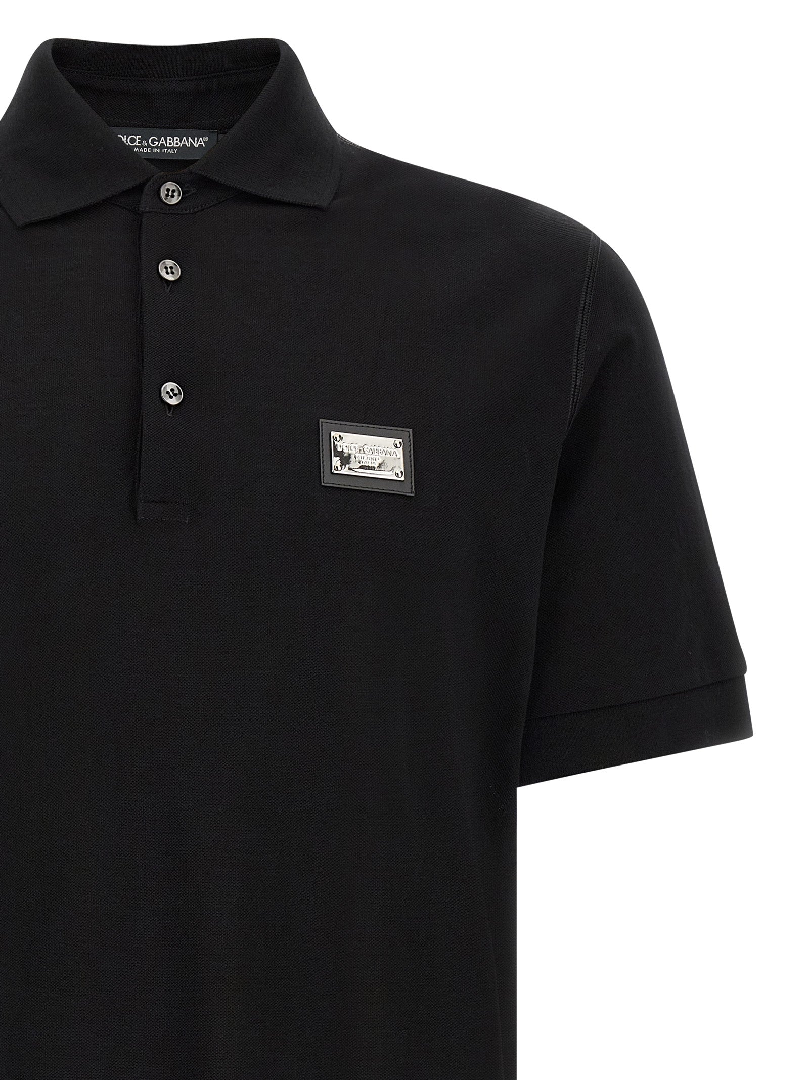 Dolce &amp; Gabbana Dolce &amp; Gabbana Logo Plate Polo Shirt