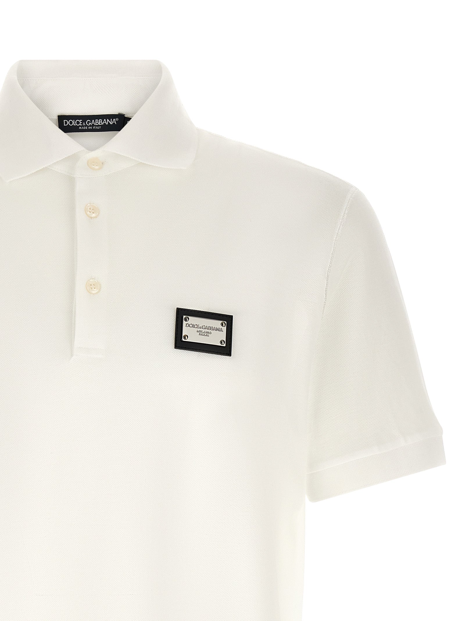 Dolce &amp; Gabbana Dolce &amp; Gabbana Logo Plate Polo Shirt