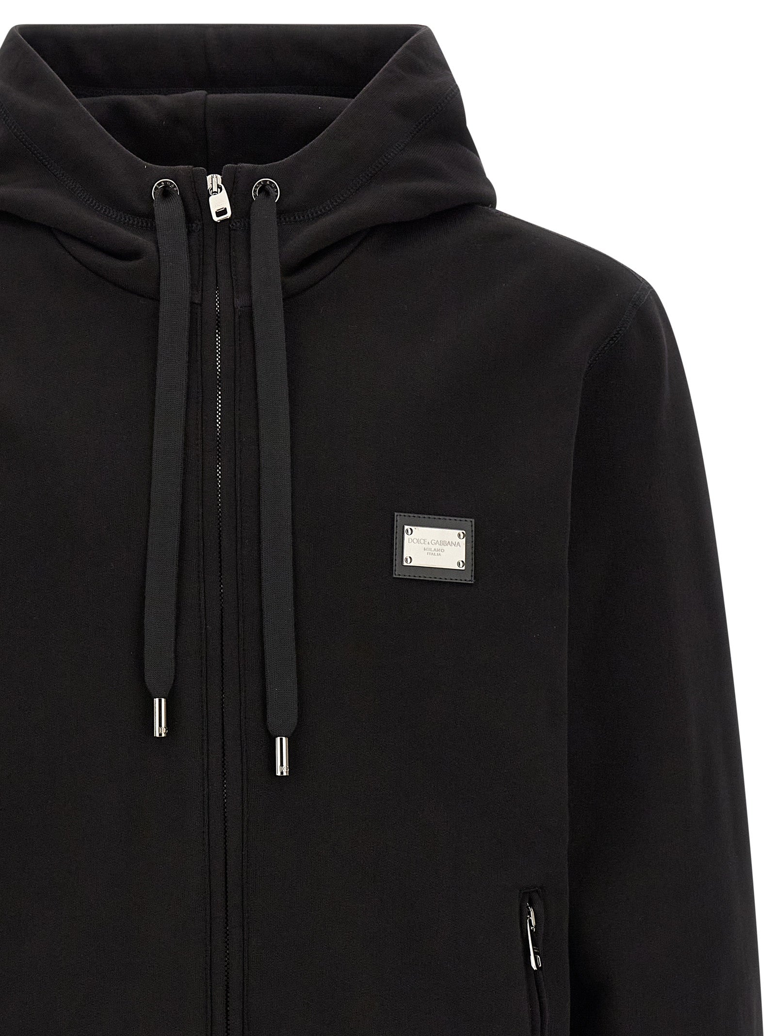 Dolce &amp; Gabbana Dolce &amp; Gabbana Logo Plaque Hoodie