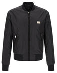 Dolce & Gabbana Dolce & Gabbana Logo Plaque Bomber Jacket