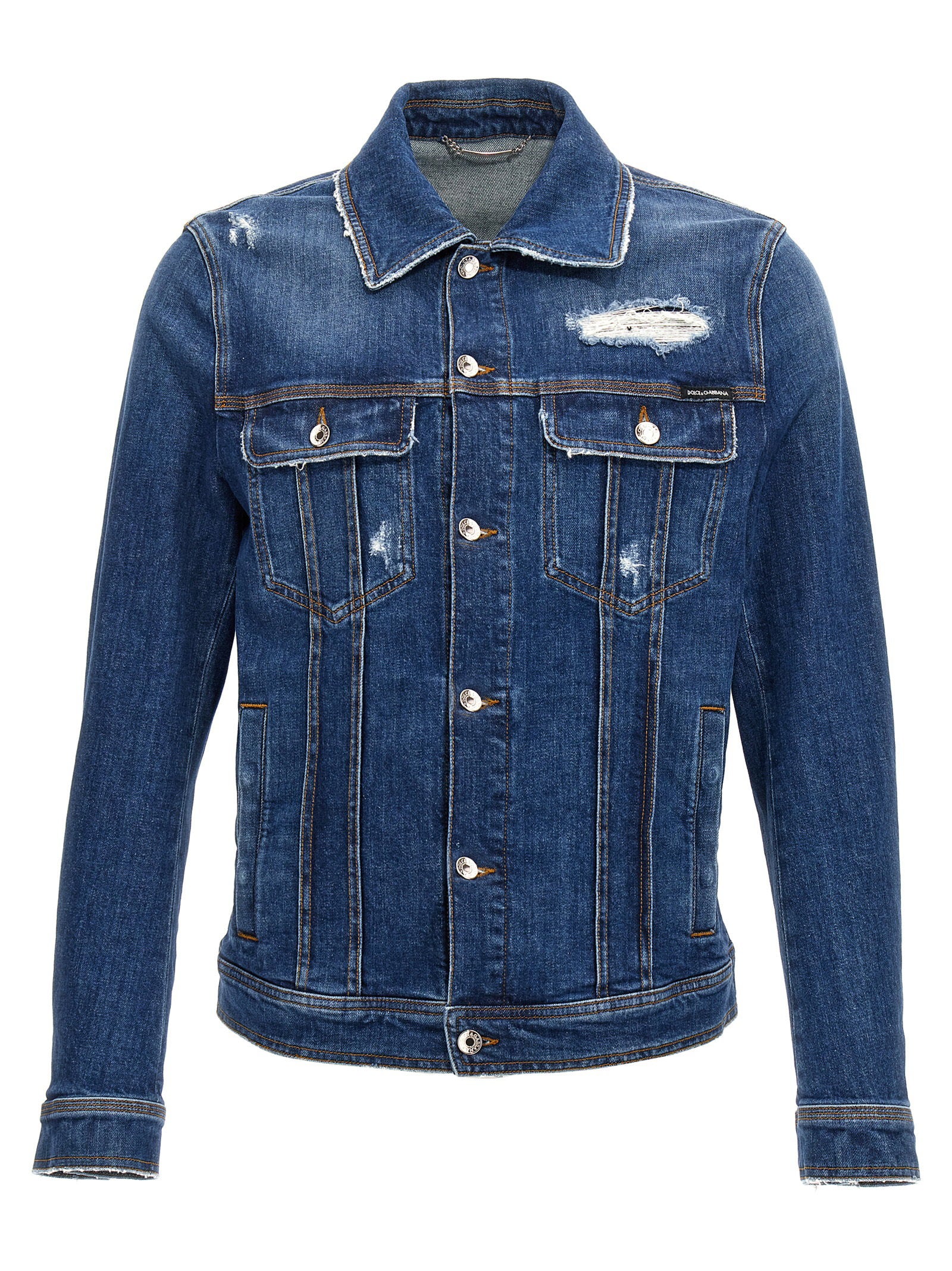 Dolce &amp; Gabbana Dolce &amp; Gabbana Denim Jacket With Used Effect