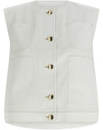 Fabiana Filippi Fabiana Filippi Denim And Knit Vest