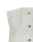 Fabiana Filippi Fabiana Filippi Denim And Knit Vest