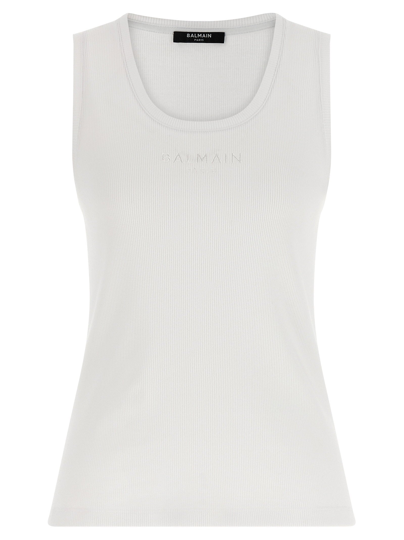 Balmain Balmain Logo Embroidery Tank Top