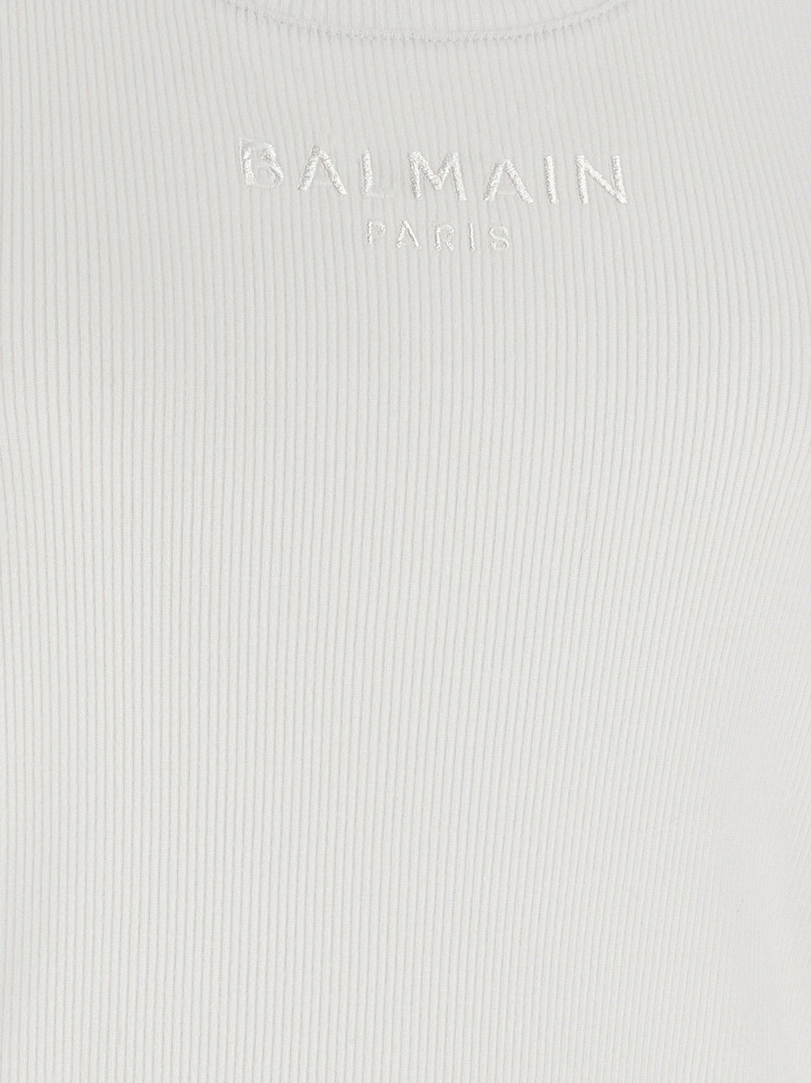 Balmain Balmain Logo Embroidery Tank Top