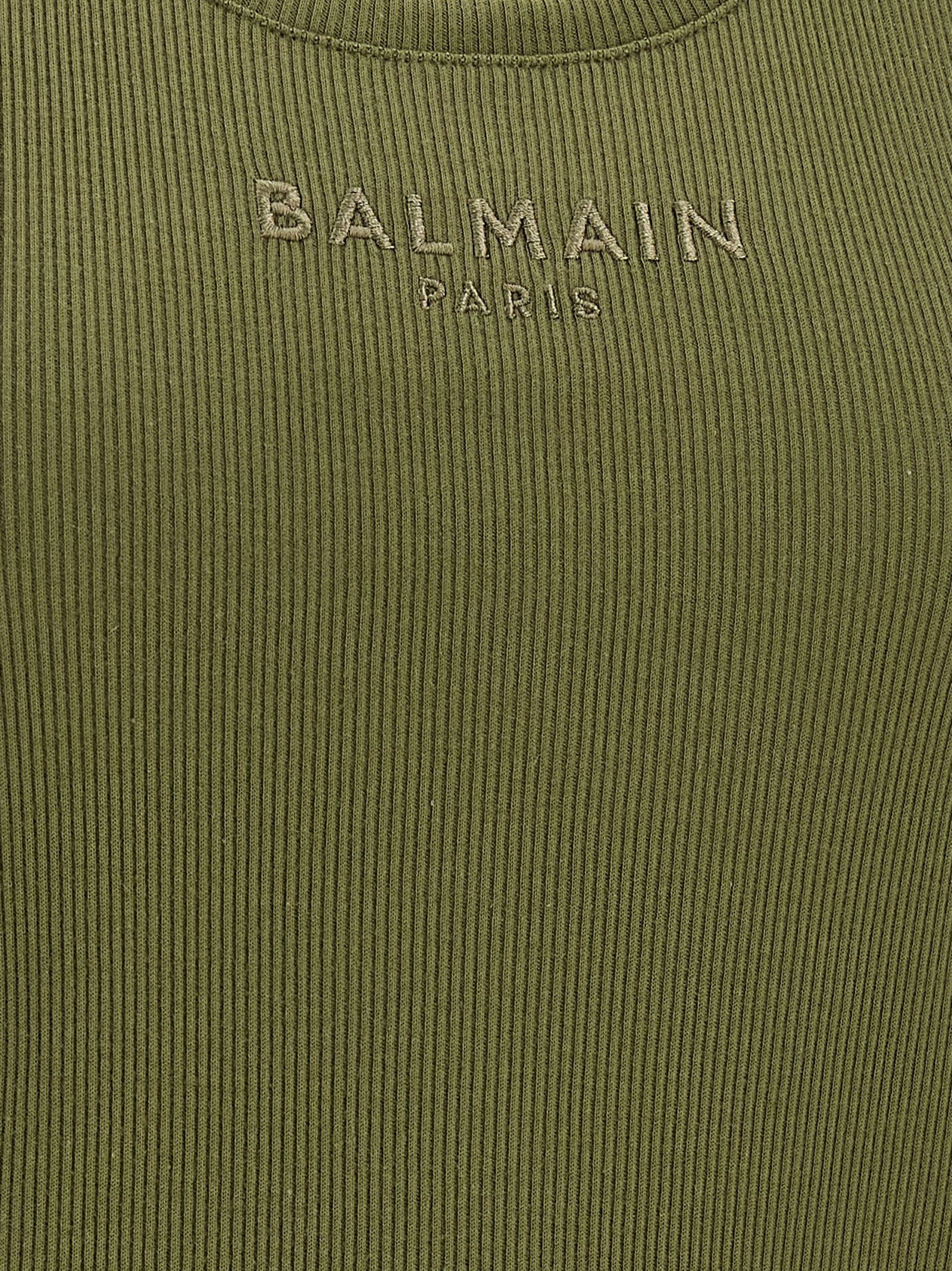 Balmain Balmain Logo Embroidery Tank Top