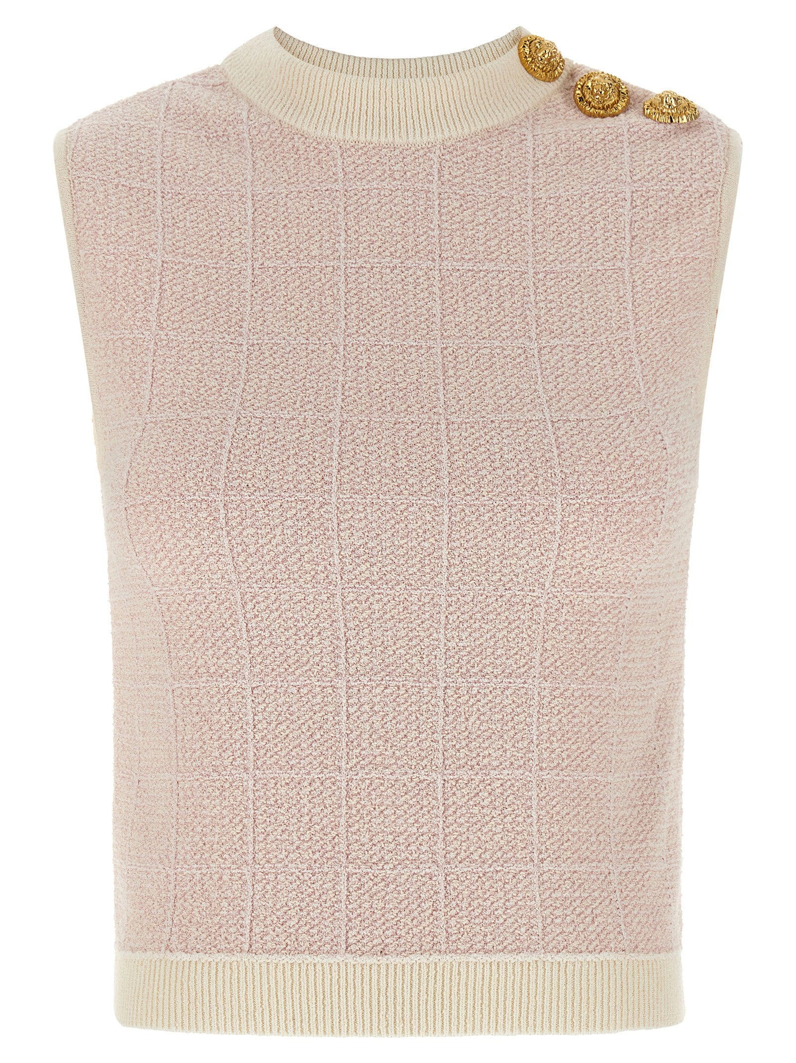 Balmain Balmain Testa Di Leone Tweed Vest