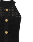 Balmain Balmain Tartan Knit Dress