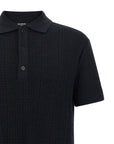 Balmain Balmain Monogram Knit Polo Shirt