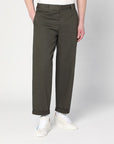 Golden Goose Golden Goose Dark green cotton-blend trousers
