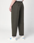 Golden Goose Golden Goose Dark green cotton-blend trousers
