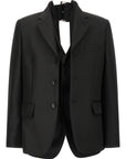 Comme Des Garcons Comme Des Garcons Double Layer Effect Blazer