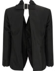 Comme Des Garcons Comme Des Garcons Double Layer Effect Blazer