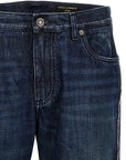 Dolce & Gabbana Dolce & Gabbana Fringed Stitching Jeans