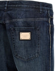 Dolce & Gabbana Dolce & Gabbana Fringed Stitching Jeans