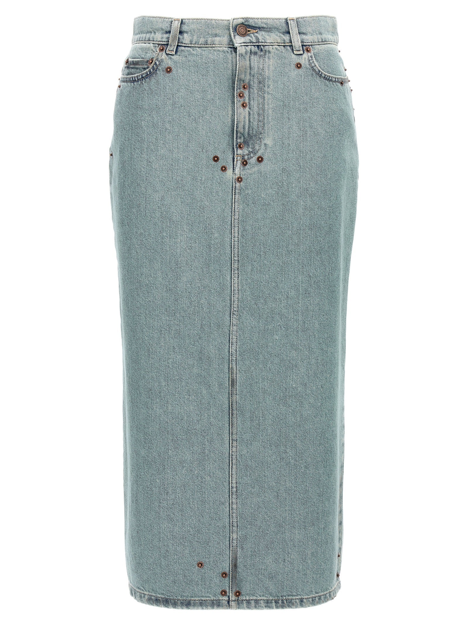 Moschino Moschino Rivets Denim Skirt
