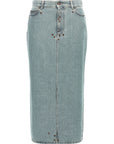 Moschino Moschino Rivets Denim Skirt