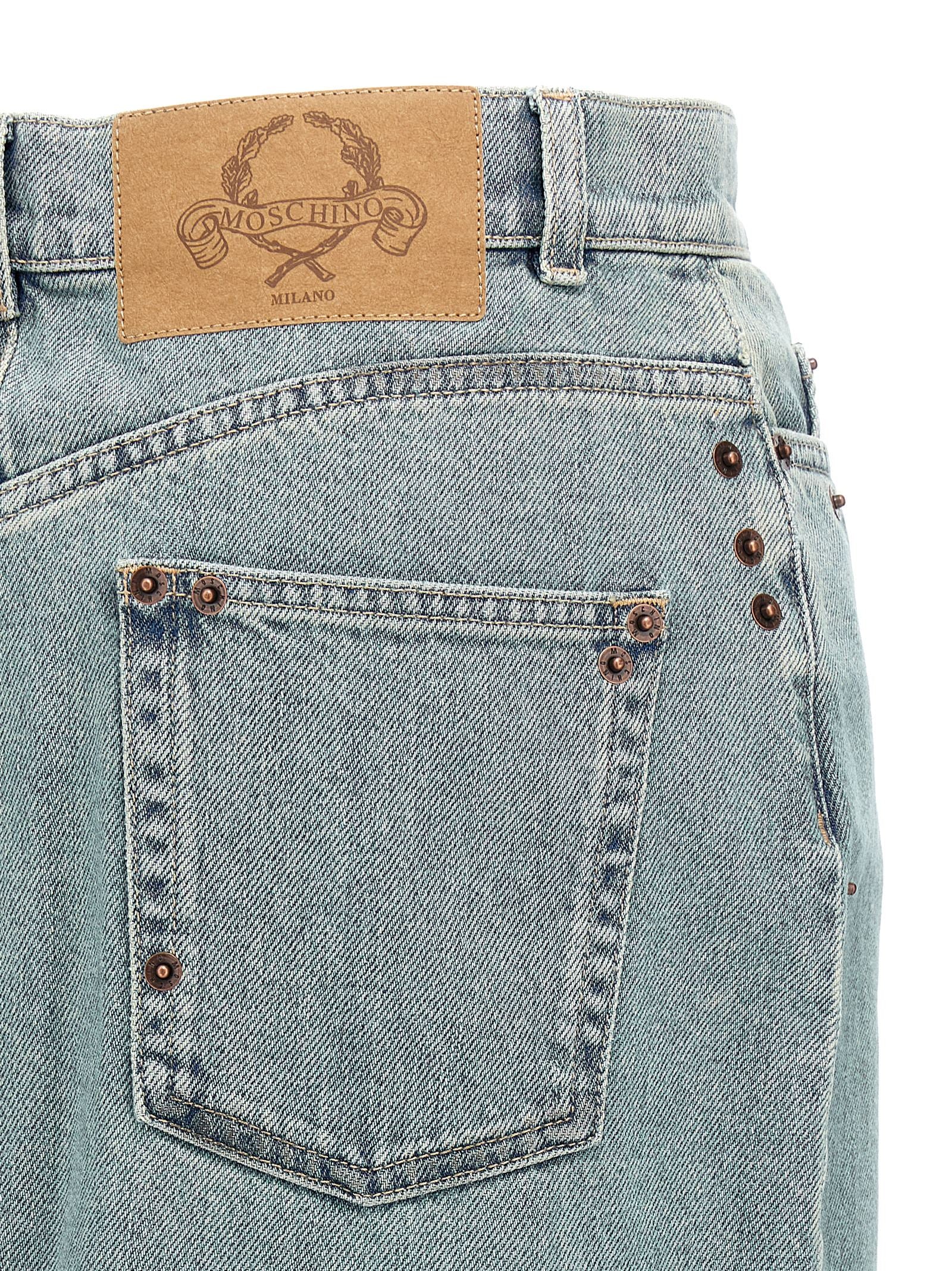 Moschino Moschino Rivets Denim Skirt